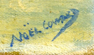 Painting signature by Noel Coward